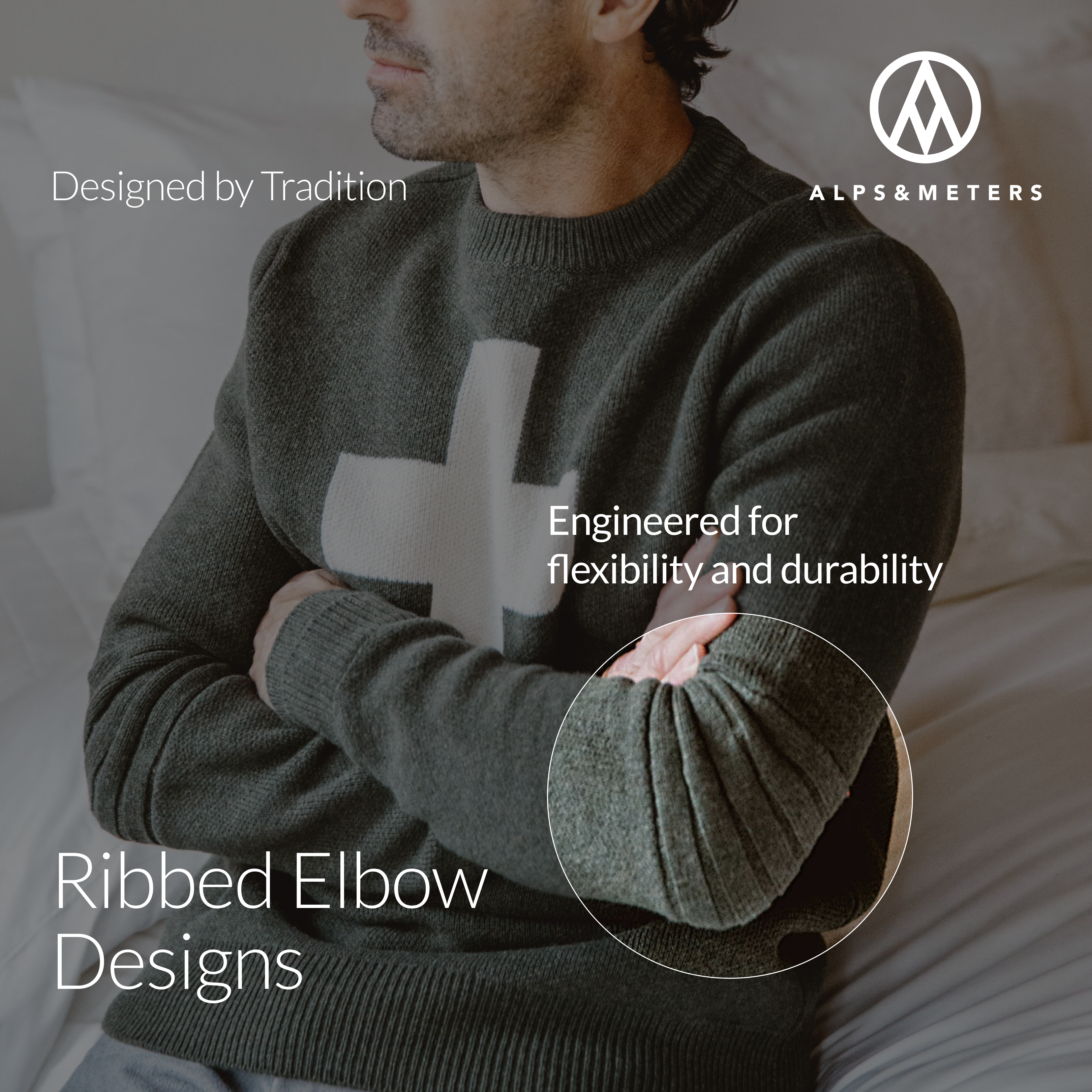 Ribbed Elbow_Hunter_SKI RACE KNIT_model